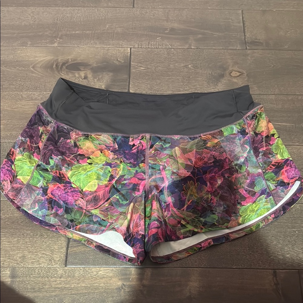 lululemon athletica Pink and Green Athletic Shorts